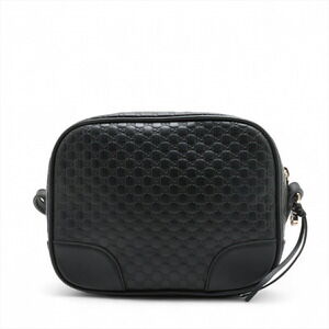 Gucci Black Bag ssima Leather Shoulder